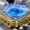 stock image of quantum chip