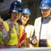 2025 topping out ceremony for Chao and Lovett colleges.