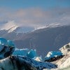 Stock image of melting glacier