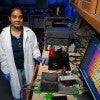First author Monisha Vijay Kumar, a graduate student in applied physics at Rice 