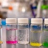 vials with alginate capsules