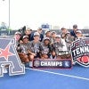 The Rice women's tennis team defeated Wichita State 4-2 to win the 2026 American Conference Championship at the George R. Brown Tennis Center.