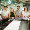 From left to right, Team TacTile includes Tomi Kuye, Brian Mercado, Amelia Pillar, Mina Schepmann, Avery Janenda and Hannah Wixom.  