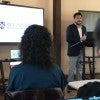 Rodrigo Ferreira speaking at the Human Flourishing in the Age of AI conference 