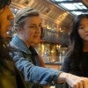 Professor Laura Kabiri with students at a medical history museum in Paris 
