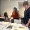 Students research the South Texas Jewish Archives at Fondren Library through the STJA fellowship program. 