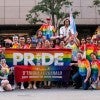 Rice University's Pride Parade walking group 