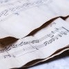 Stock image of sheet music 