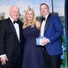 Bucky Allshouse (left) with honorees Elle ’00 and Clarke Anderson ’01 at the for Rice's Honour event, 2026 
