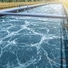 Stock image of industrial wastewater plant.  