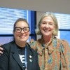 Amy Dern (left) and Brené Brown (right). Credit: An Le. 