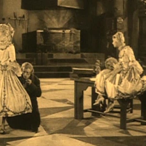 Still from 1927 silent film "The Chess Player"