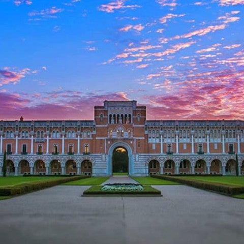 Lovett Hall at sunset